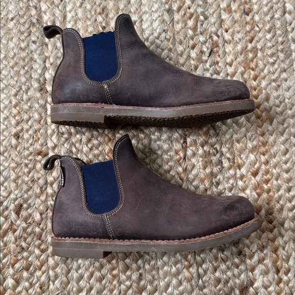 Penelope Chilvers 36 (5)Safari Boot Bootie Slip On Chelsea Lined Brown Navy Blue - Picture 6 of 11